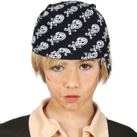 Foulard de pirate avec crânes pour enfant