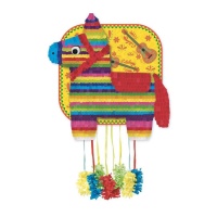 Piñata de burro mexicain de 43 x 38 cm