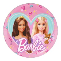 Assiettes Barbie de 18 cm - 8 unités