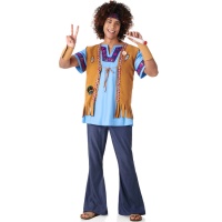 Déguisement de hippie en jean pour homme