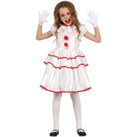 Costume de clown mime pour fille