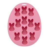 Moule en silicone pour lapins de 23,5 x 18 x 2,5 cm - Wilton - 12 cavités