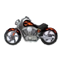 Ballon moto noire de 115 x 57 cm - Conver Party