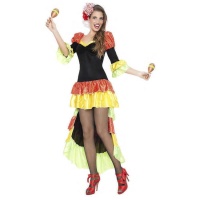 Costume de danseuse noire pour femme