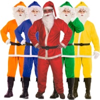 Déguisement de Père Noël coloré pour homme