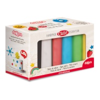 Ensemble de pâte à sucre de 6 couleurs primaires de 600 g