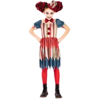 Déguisement de clown vintage pour fille