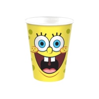 Gobelets Bob l'éponge de 266 ml - 8 unités