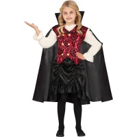 Déguisement de vampire classique avec cape pour fille