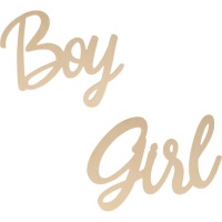 Silhouette en bois Boy ou Girl - 1 unité