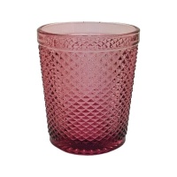 Verre gravé rose de 250 ml