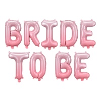 Ballon lettres Bride to Be rose de 350 x 45 cm - PartyDeco