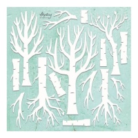 Chipboard d'arbres sans feuilles - Mintay Papers