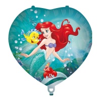 Ballon Ariel en forme de coeur de 46 cm