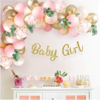 Kit de ballons Baby Girl - Monkey Business - 65 unités