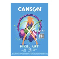 Bloc A4 120 gr XSmart Pixel Art - Canson - 40 feuilles