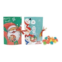 Carte de Noël avec des bonbons assortis de 40 gr.