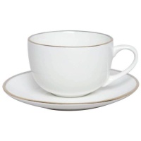 Tasse de 320 ml avec bord doré