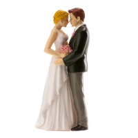 Figure pour gâteau de mariage de mariés amoureux de 16 cm - Dekora