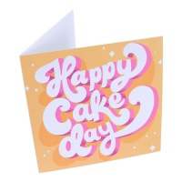 Carte de félicitations de Happy Cake Day